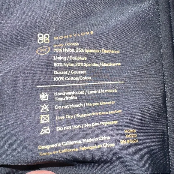 NEW HoneyLove Super Power Short All Over Sculpt Black Size 3X